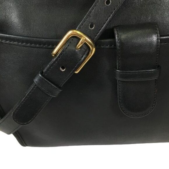 Vintage Coach Brighton Black Leather Crossbody Shoulder Bag Purse 9895 Made USA - Picture 13 of 16